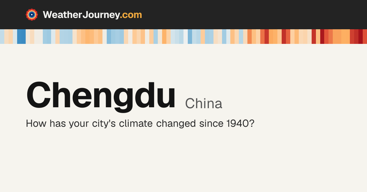 Chengdu, China weather by month, averages & history since 1940