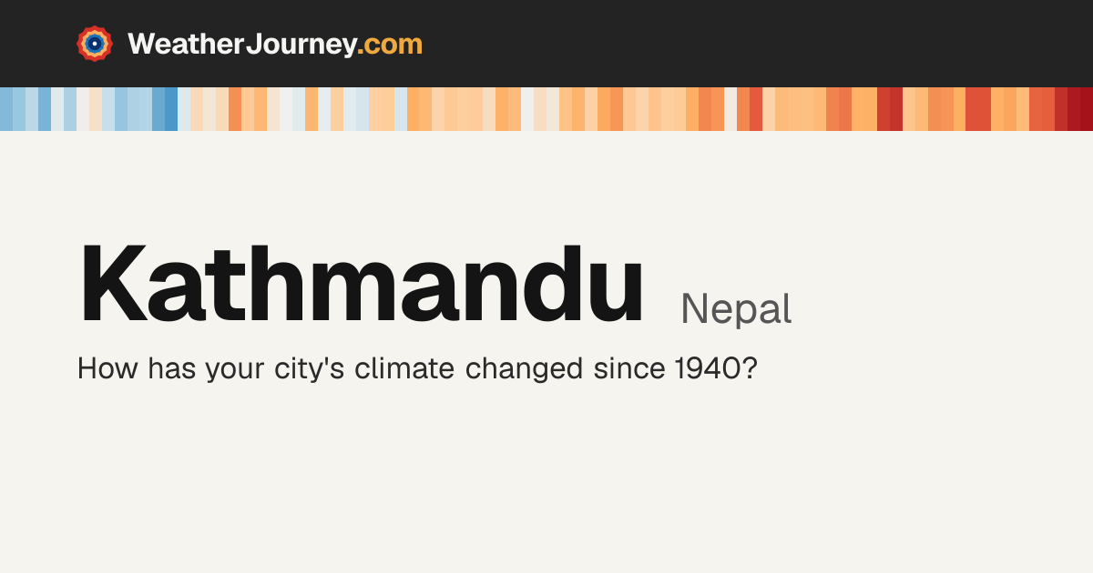 Kathmandu, Nepal weather by month, averages & history since 1940