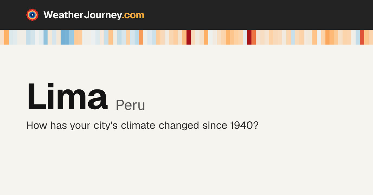 Lima, Peru weather by month: average temperatures & rainfall