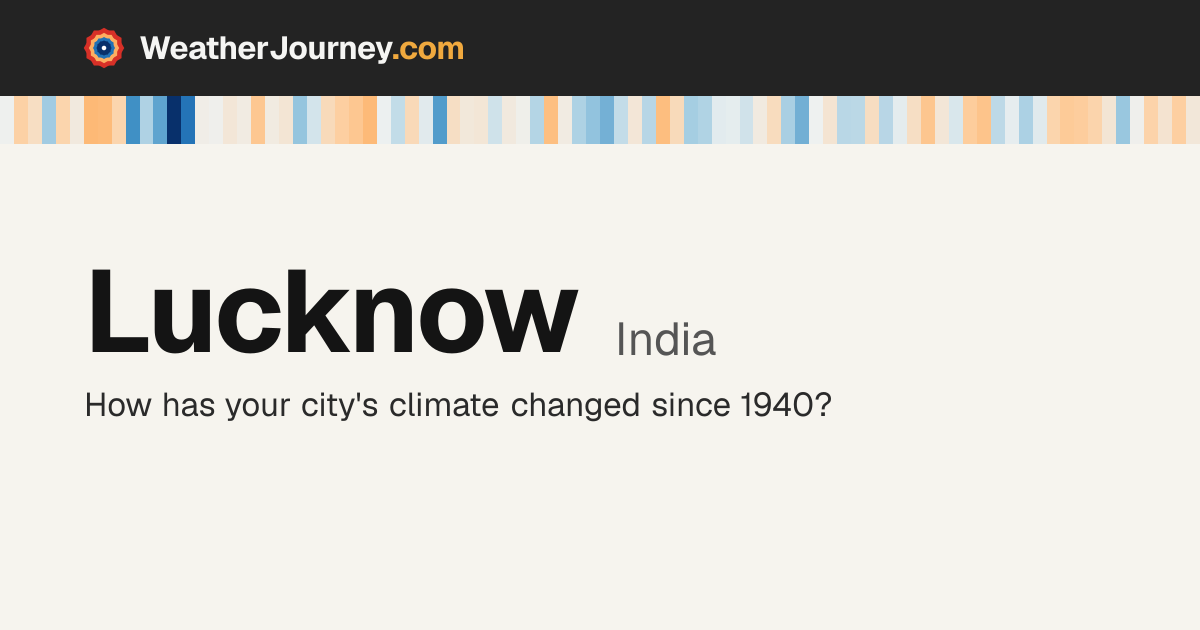Lucknow, India weather by month: average temperatures & rainfall