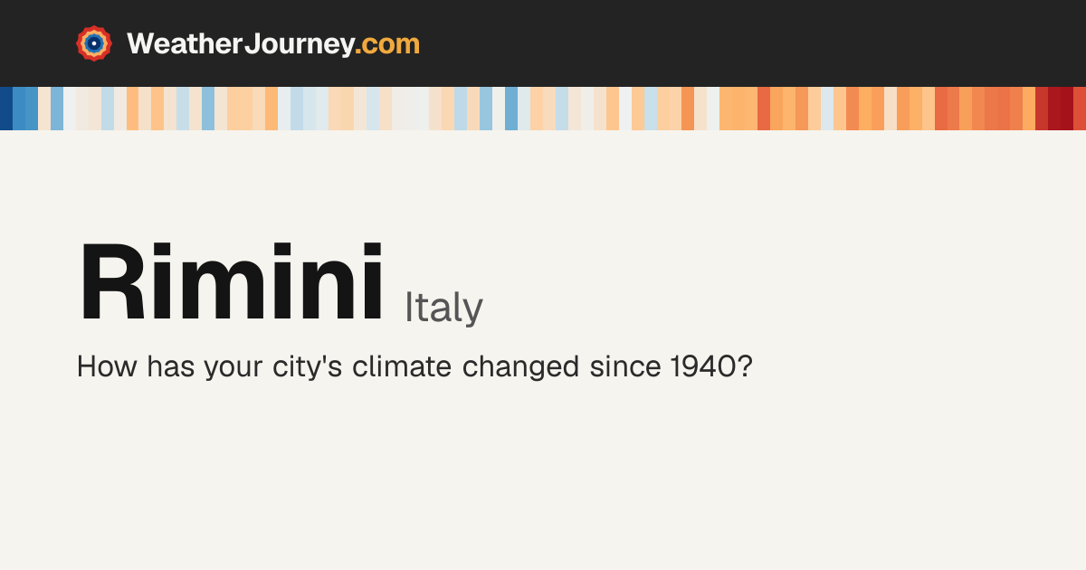Rimini, Italy weather by month: average temperatures & rainfall