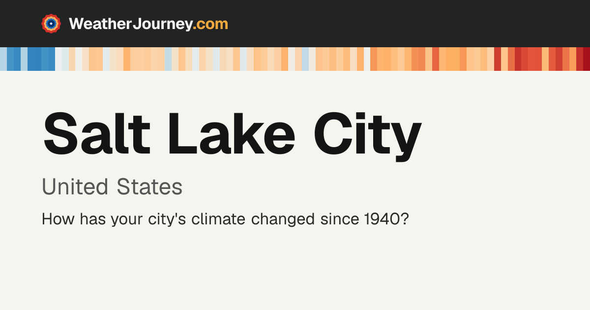 Salt Lake City, United States weather by month: average temperatures ...