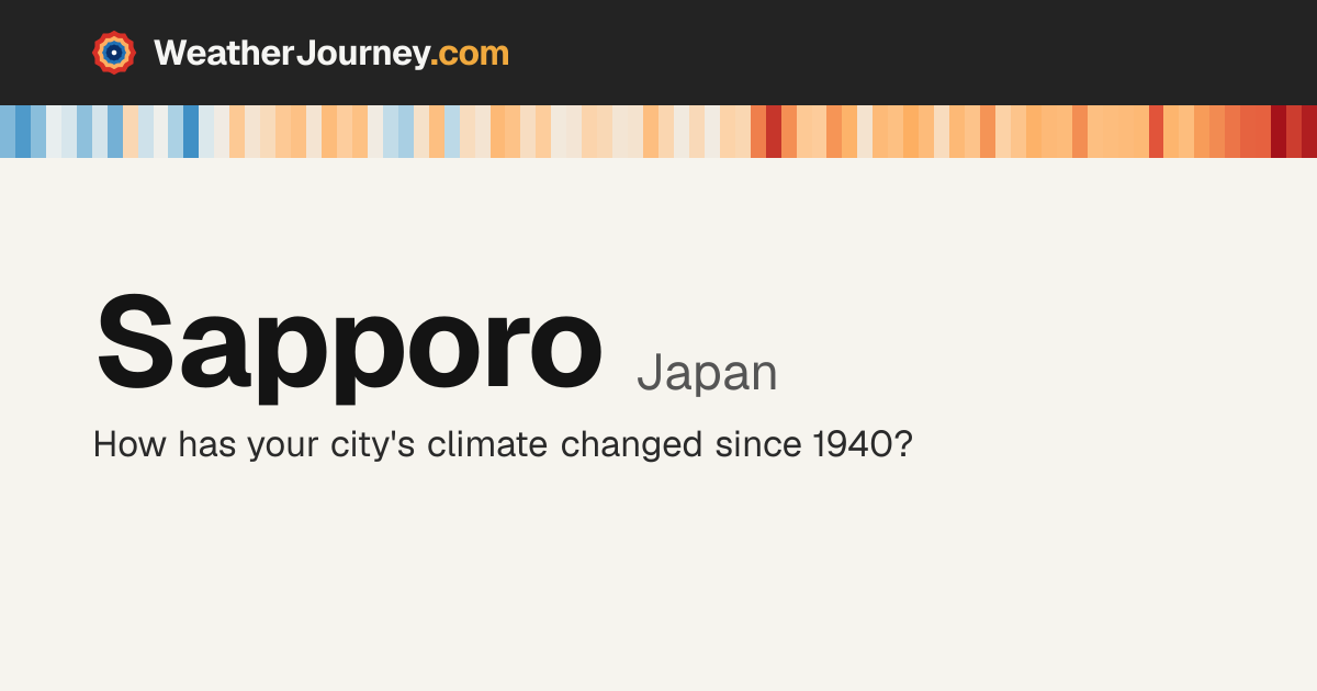 Sapporo, Japan weather by month: average temperatures & rainfall