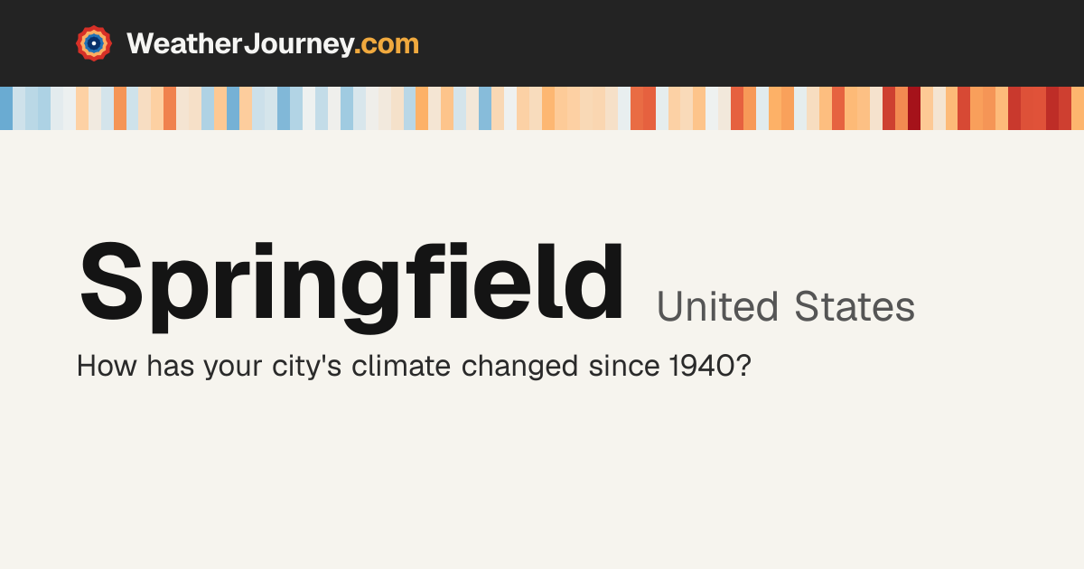Springfield, United States weather by month: average temperatures ...